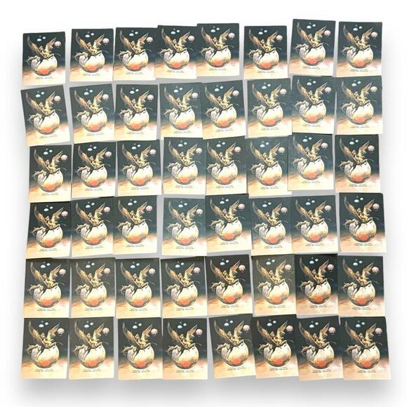 Vintage Antioch Bookplates Boris Vallejo “Golden Wings” Decorative Labels Boxed - Picture 7 of 11